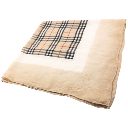 Vintage 90s Burberry Nova Check Sheer Silk Scarf