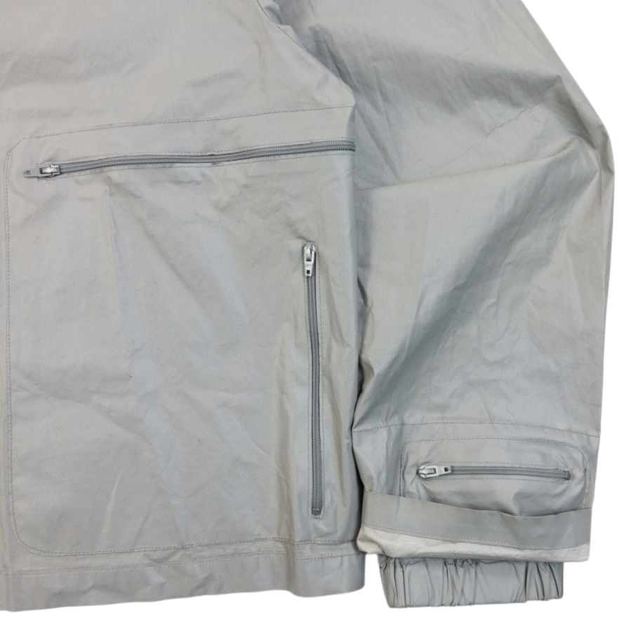 Vintage 1999 Miu Miu Asymmetric Q Zip Jacket in grey, photo 5