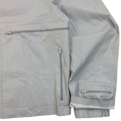 Vintage 1999 Miu Miu Asymmetric Q Zip Jacket in grey, photo 5