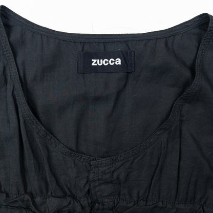 Vintage 2000s Cabane De Zucca By Issey Miyake Ruffle Top Womens Size M