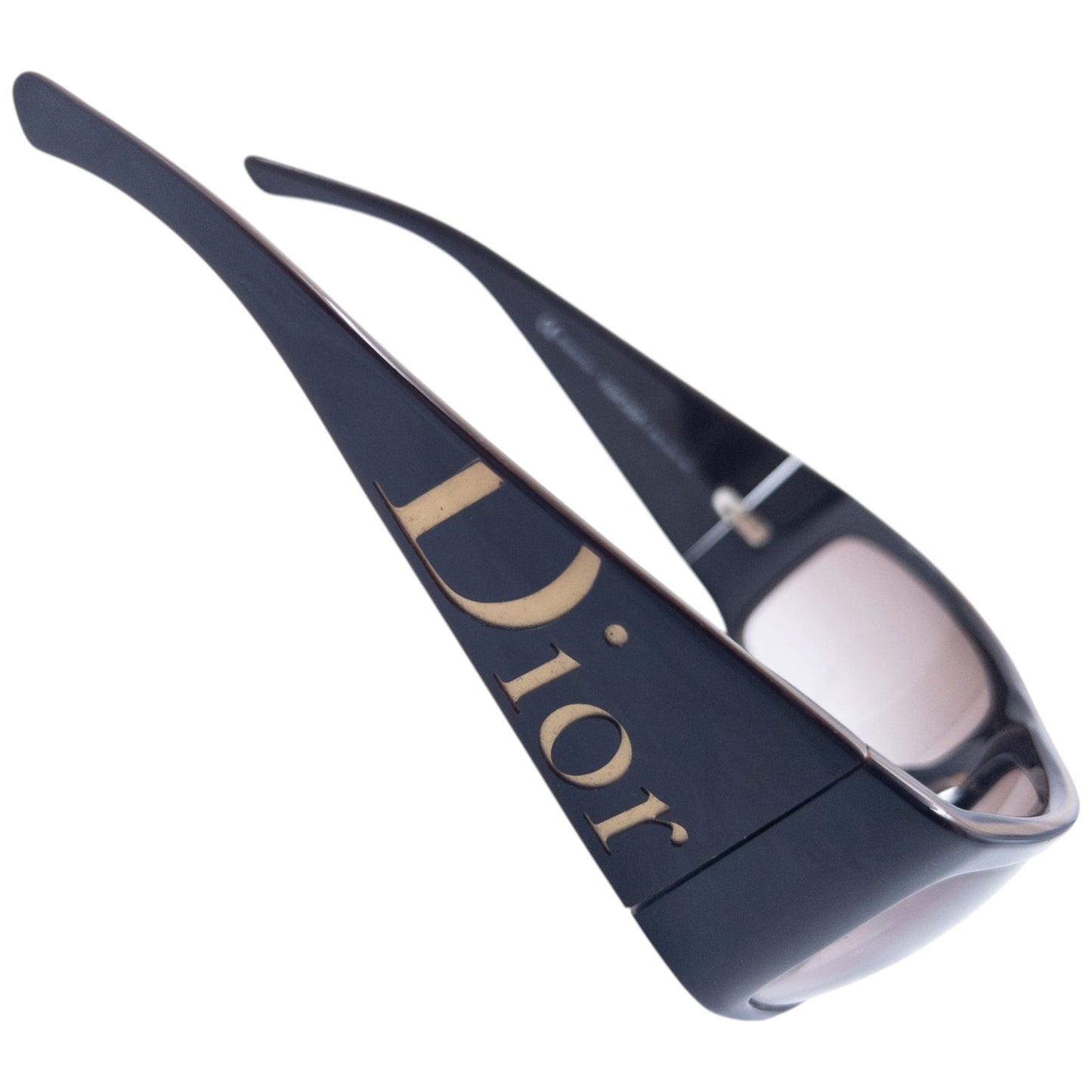 Vintage 2000s Dior Embossed Shield Sunglasses