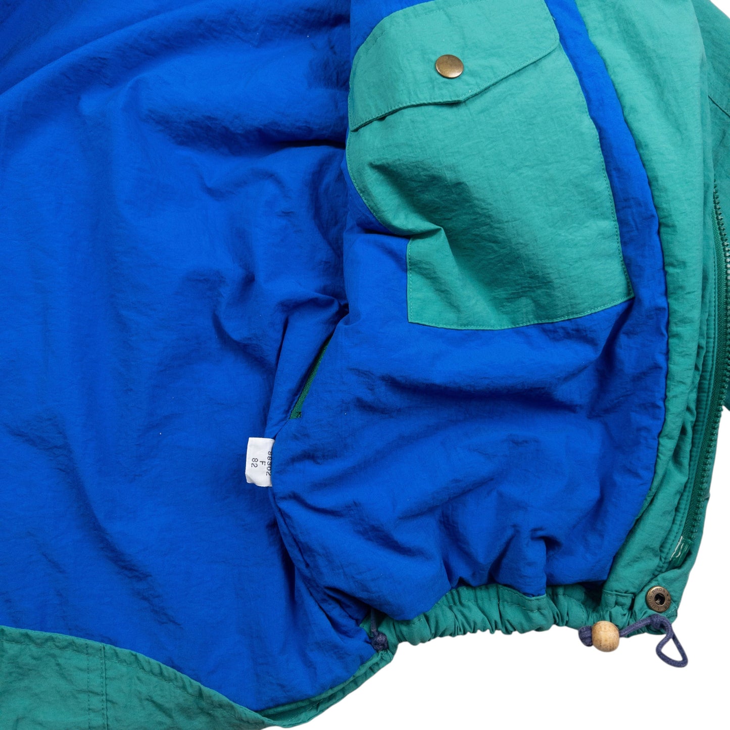 Vintage Lacoste Asymmetrical Pocket Padded Zip Up Jacket Size XL