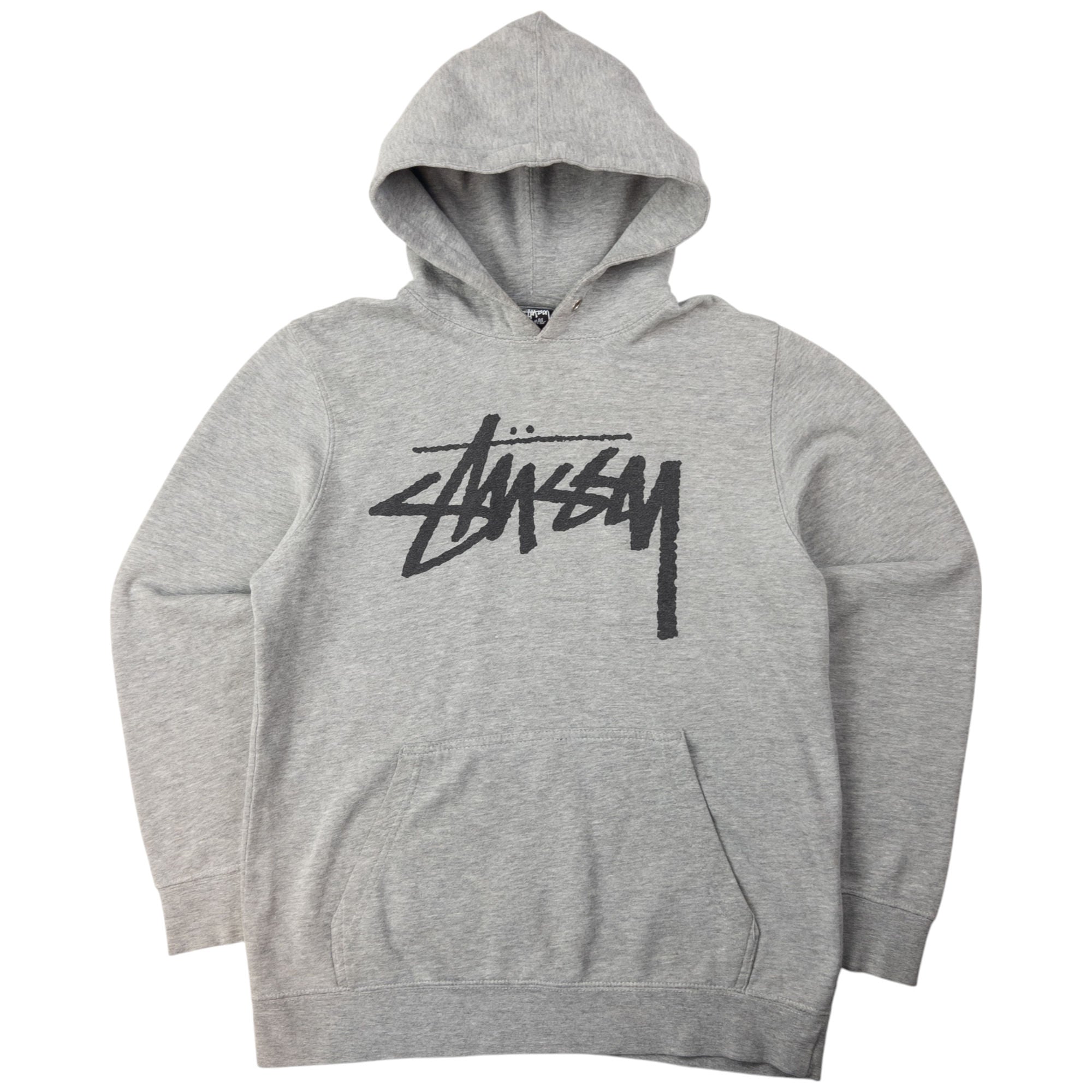 Vintage Stussy Stock Logo Hoodie Size S