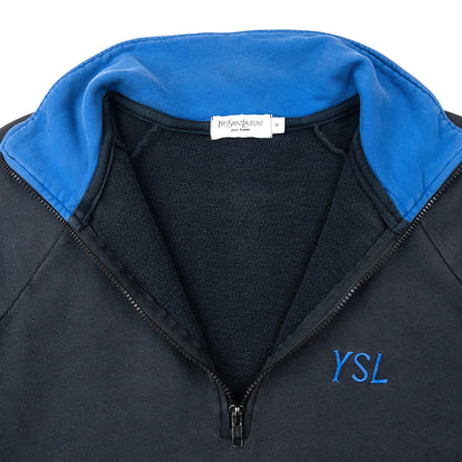 Vintage 2000s YSL Yves Saint Laurent Q Zip Sweatshirt Size M