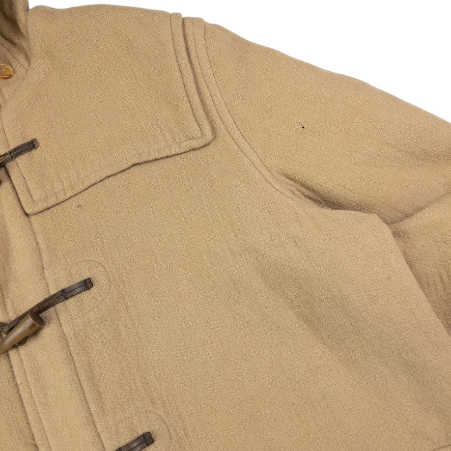 Vintage Burberry Nova Check Lined Wool Duffel Coat Jacket Size XL