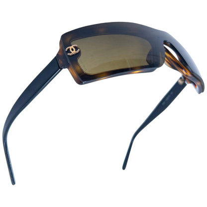 Vintage Chanel Layered Tortoise Shell Sunglasses