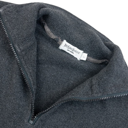 Vintage 2000s YSL Yves Saint Laurent Q Zip Fleece Sweatshirt Size M