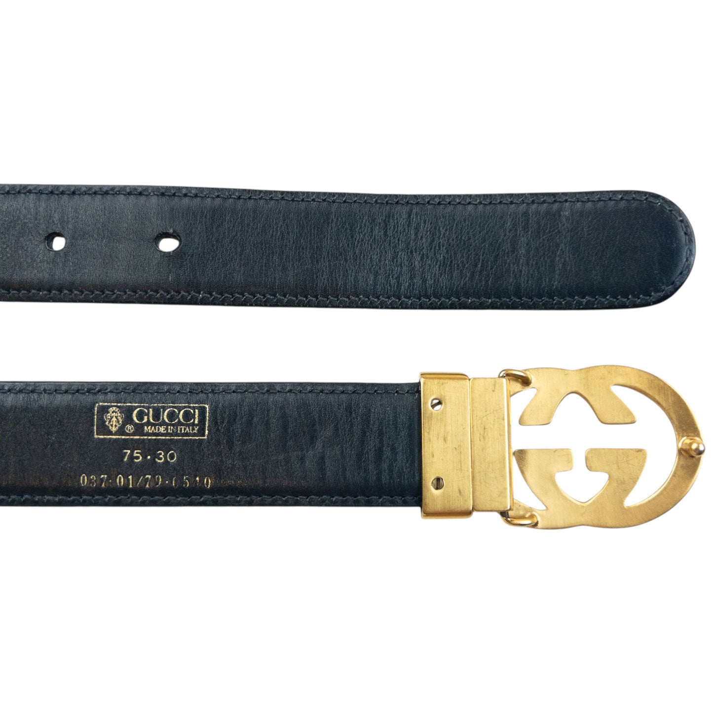 Vintage 80s Gucci Leather Belt Size W28