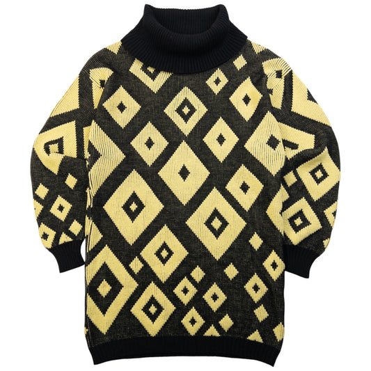 Vintage 90s Versace Sport Turtleneck Knit Jumper Womens Size S