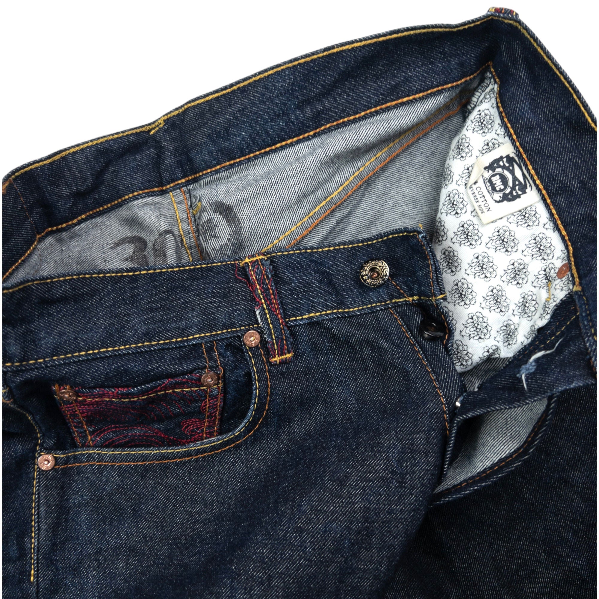 Vintage RMC Red Monkey Company Embroidered Japanese Denim Jeans Size W31