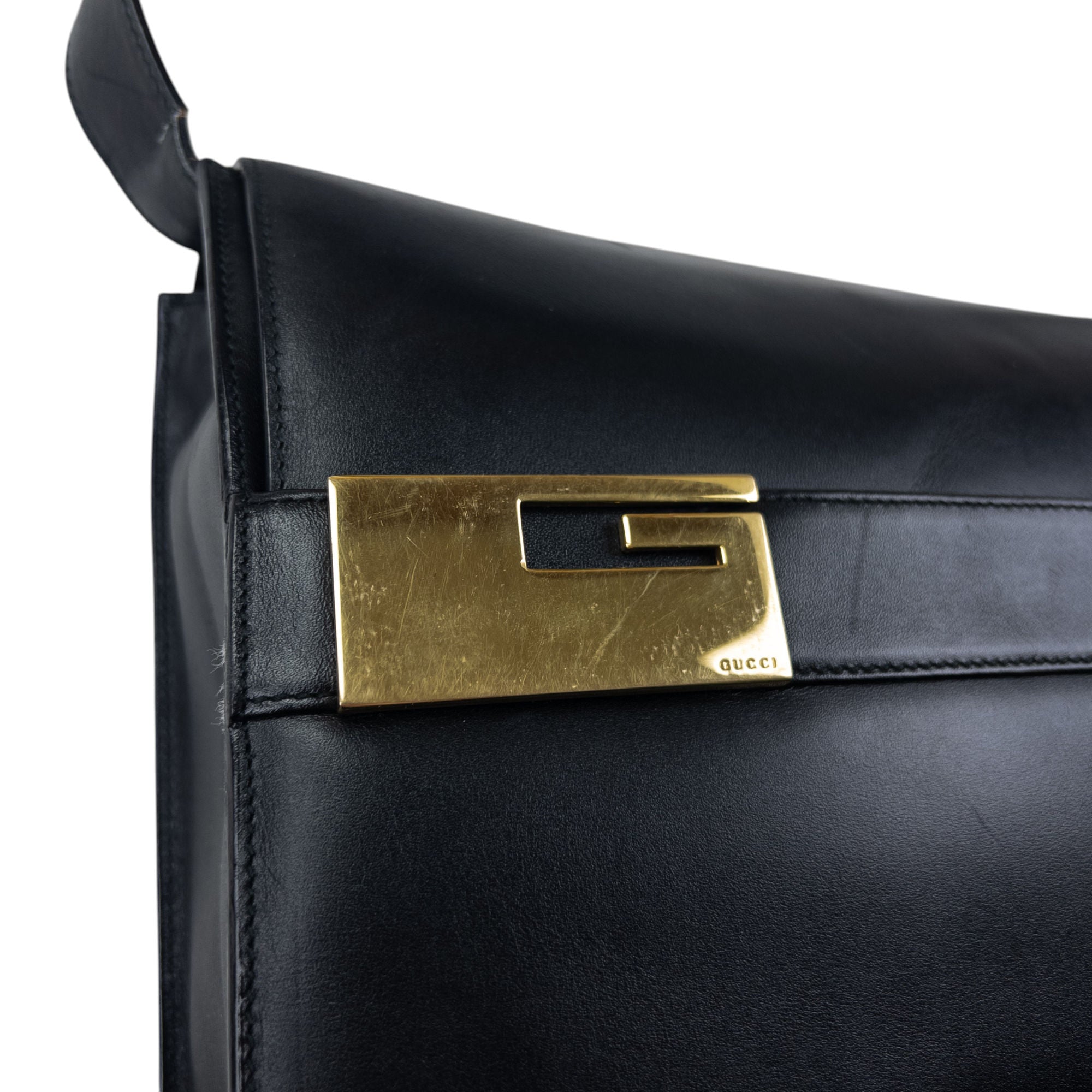 Vintage Gucci Leather Shoulder Bag