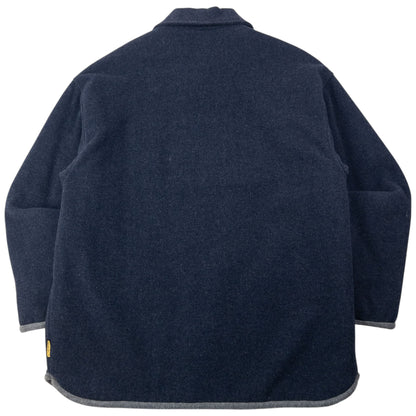 Vintage 90s Armani Jeans Fleece Lined Wool Jacket Size XL