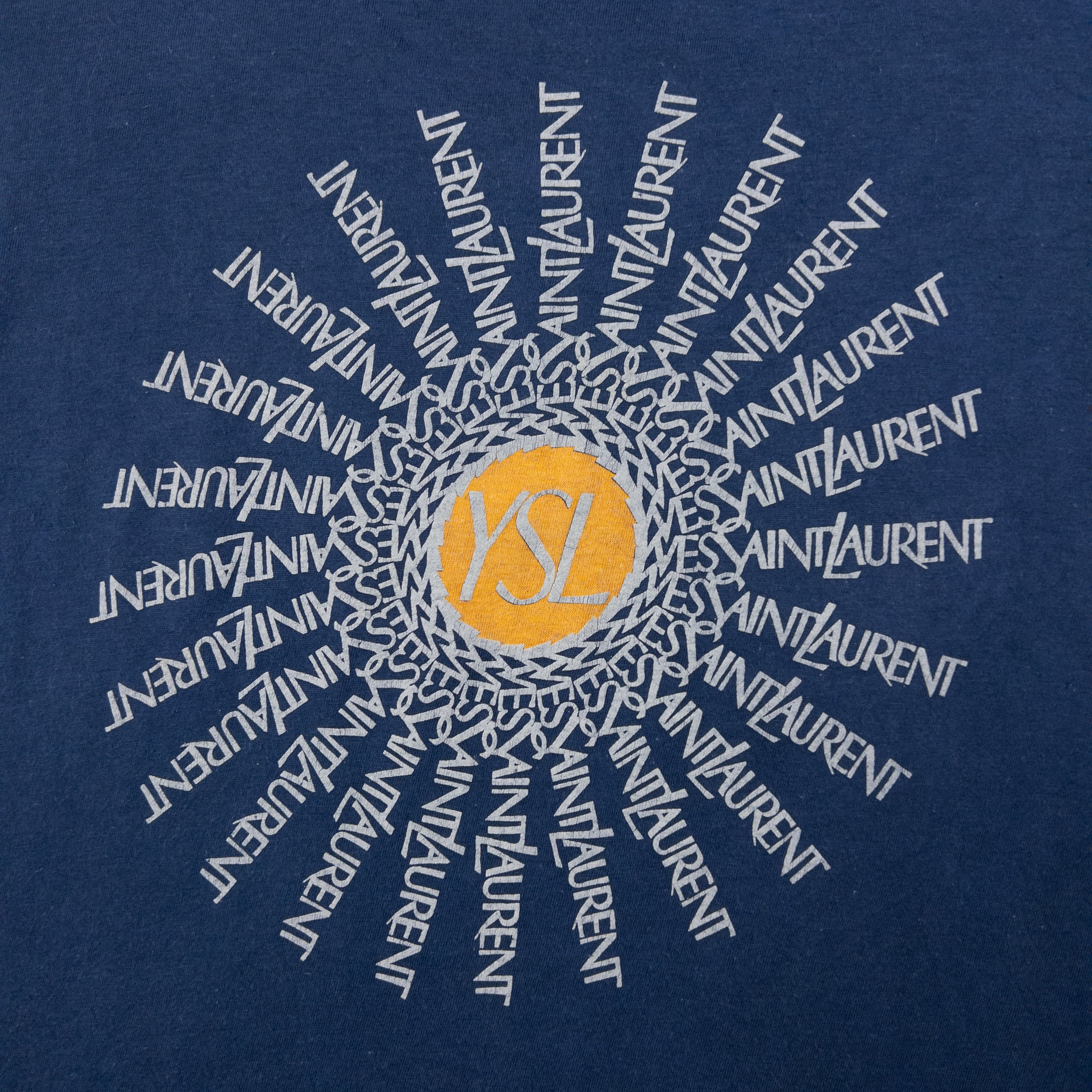Vintage YSL Yves Saint Laurent Graphic T Shirt Size XS