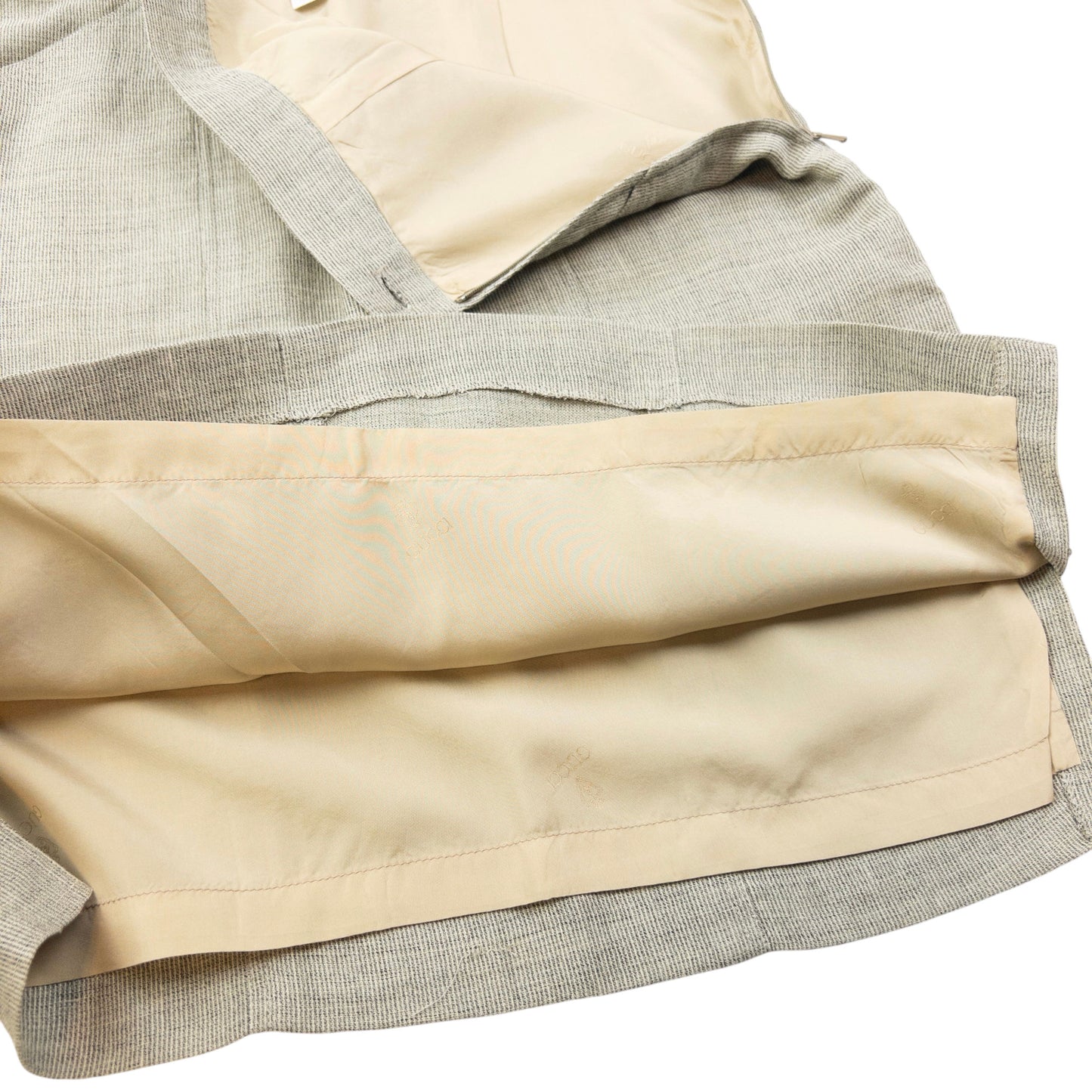 Vintage 80s Gucci Linen And Wool Skirt Womens Size W26