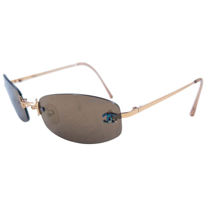 Vintage 2000s Chanel Rimless Sunglasses