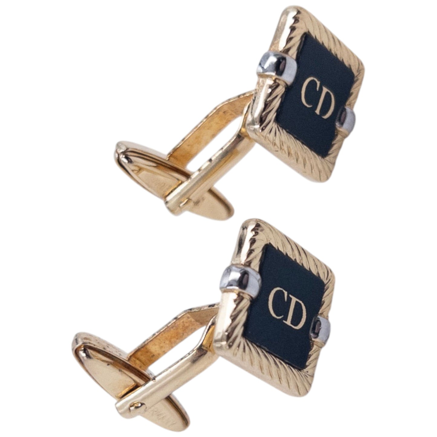 Vintage 2000s Dior Embossed Cufflinks
