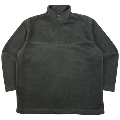 Vintage 2000s Burberry Q Zip Fleece Sweatshirt Size M