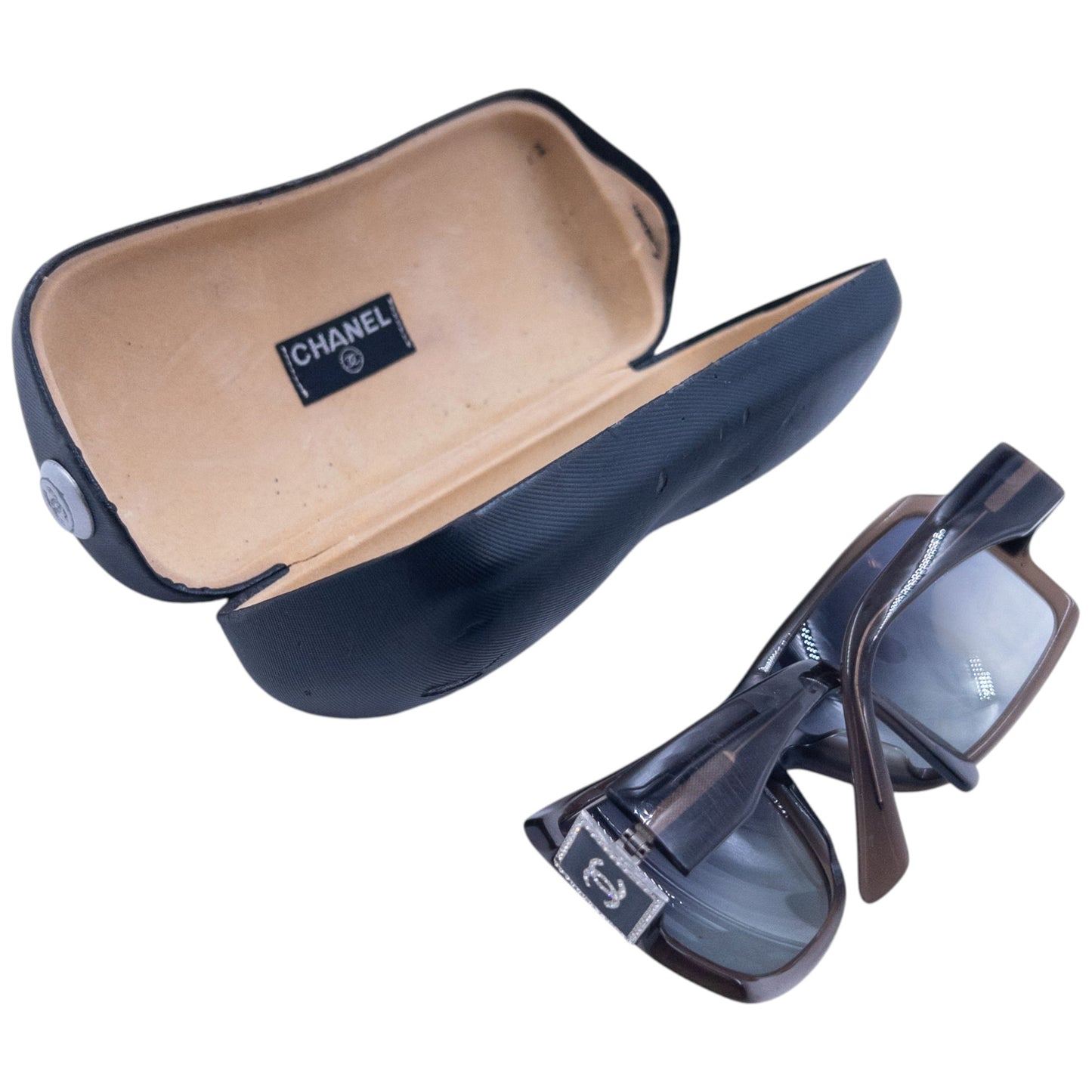 Vintage 2000s Chanel Diamanté Sunglasses