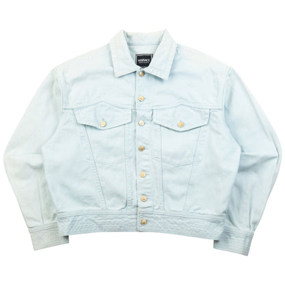 Vintage 90s Versace Jeans Couture Button Up Denim Jacket Size S