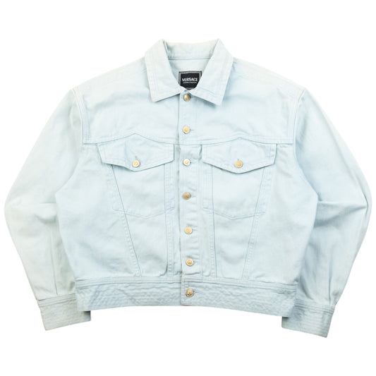 Vintage 90s Versace Jeans Couture Button Up Denim Jacket Size S