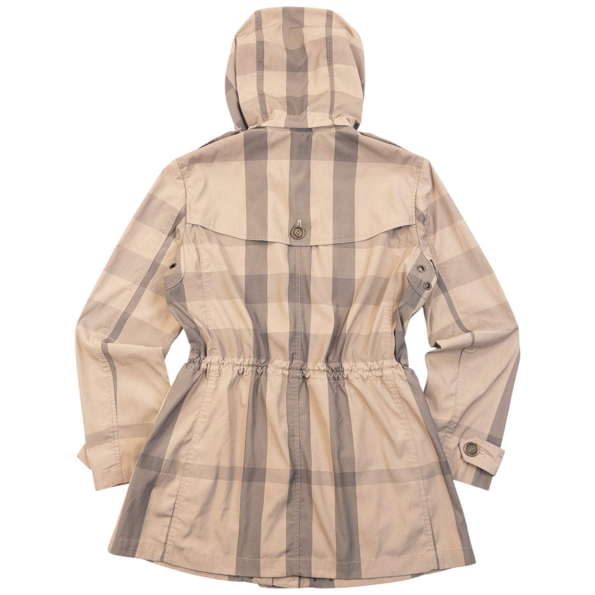 Vintage Burberry Brit Nova Check Rain Jacket Womens Size S