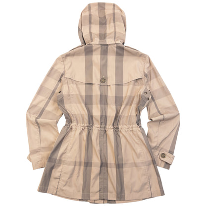 Vintage Burberry Brit Nova Check Rain Jacket Womens Size S
