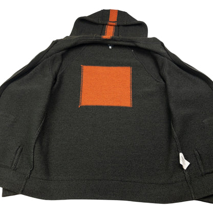 Vintage Armani Jeans Zip Up Knit Hoodie Size M