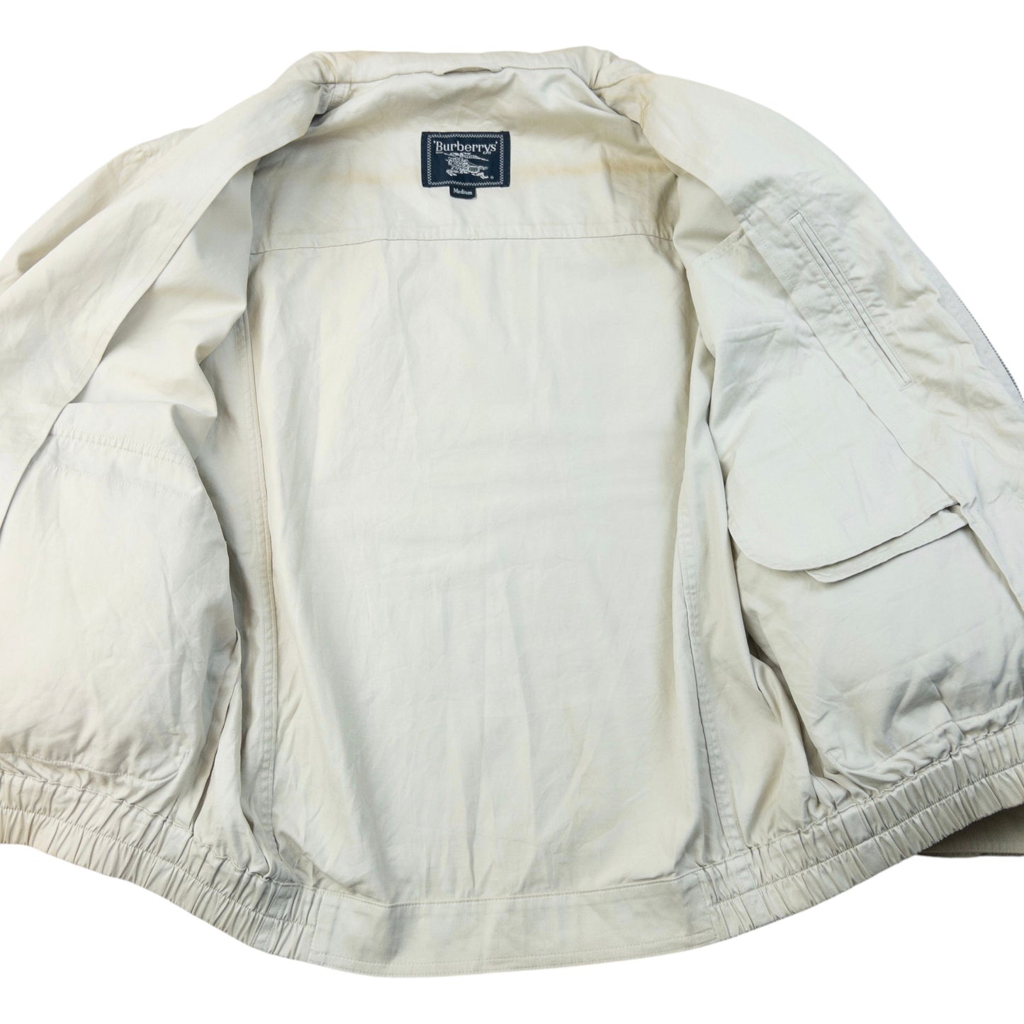 Vintage 90s Burberry Zip Up Jacket Size S
