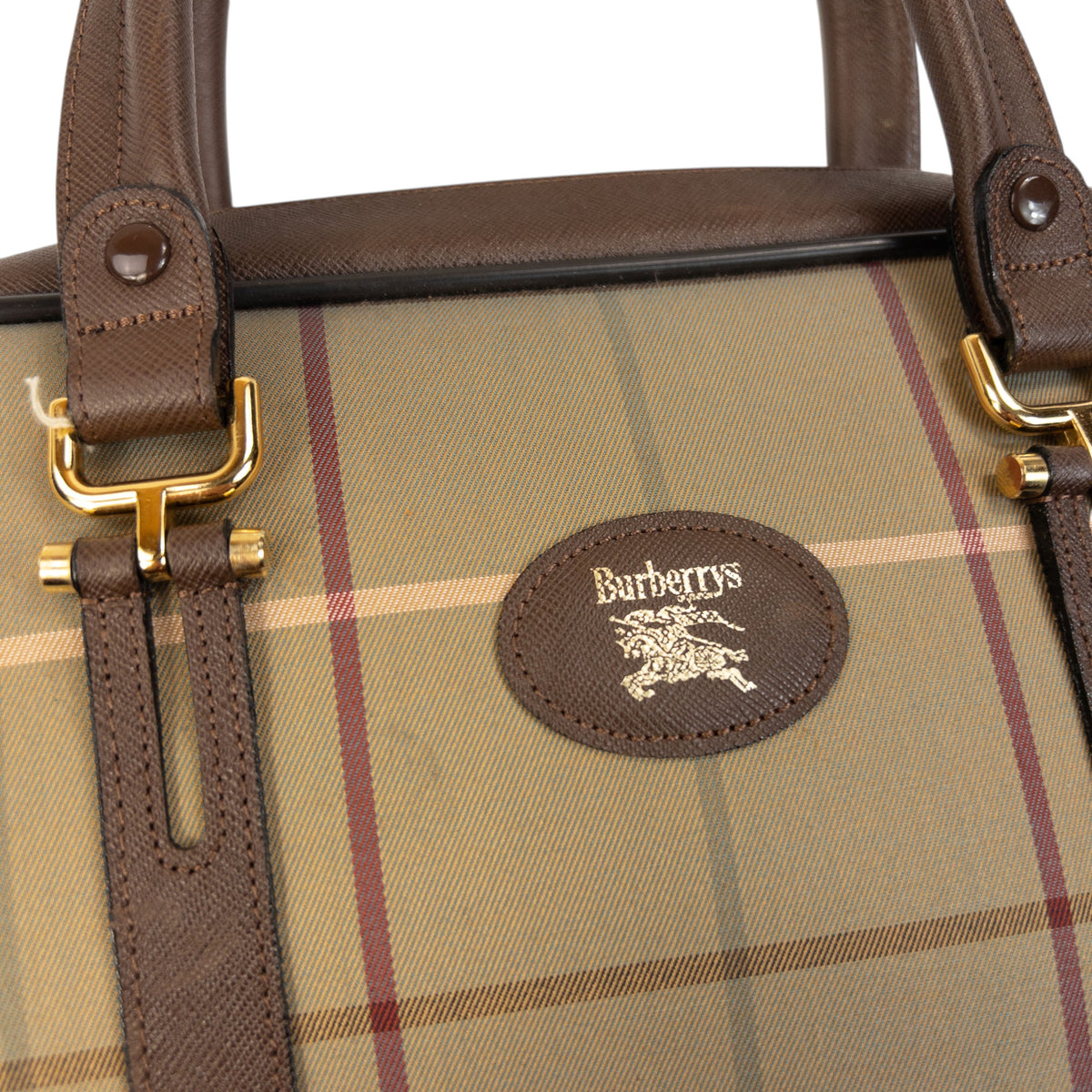 Vintage 90s Burberry Checkered Handbag