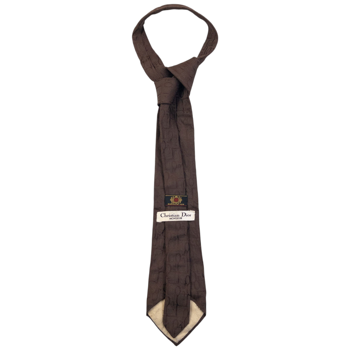 Vintage Dior Monsieur Monogram Silk Tie