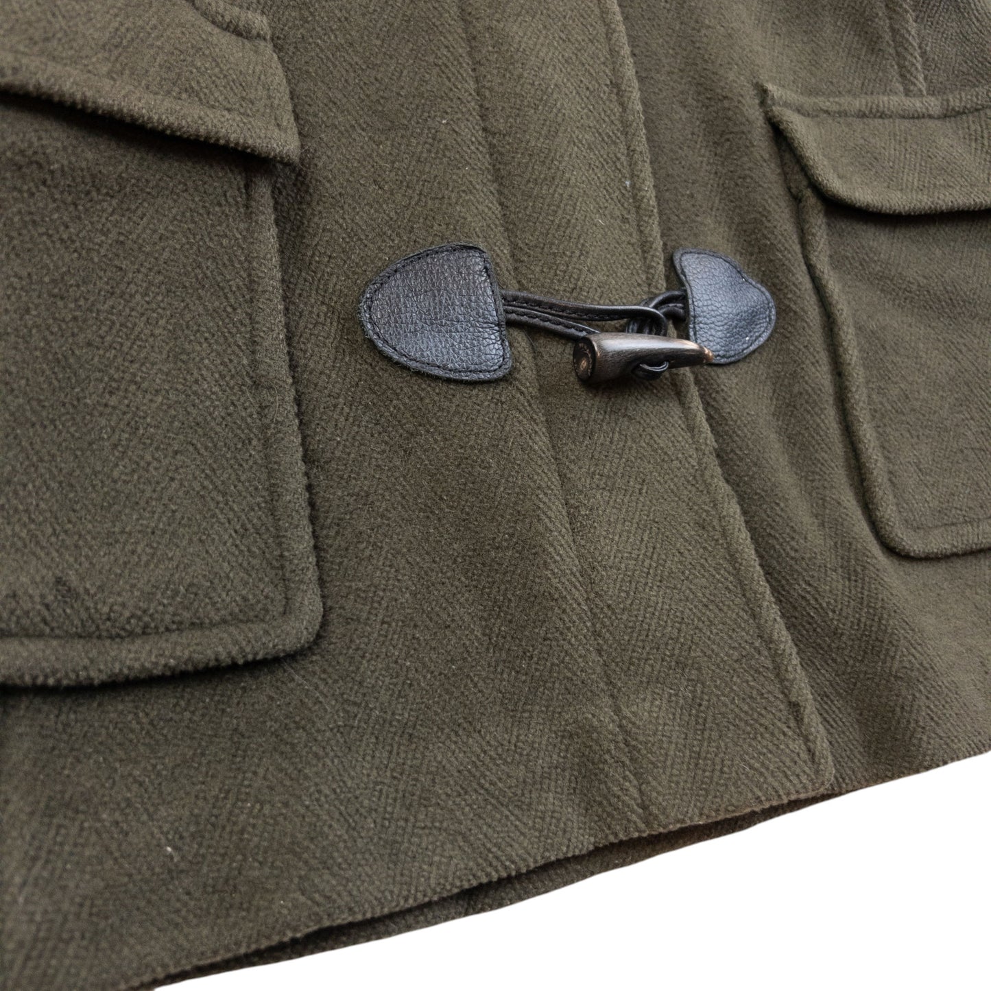 Vintage Burberry Brit Wool Duffle Jacket Womens Size S