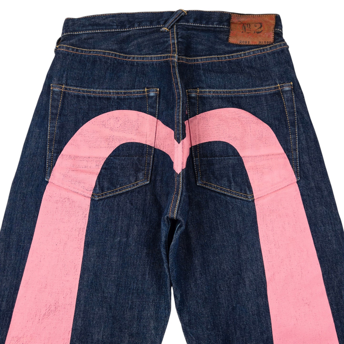 Vintage Evisu Painted Daicock Japanese Denim Jeans Size W29