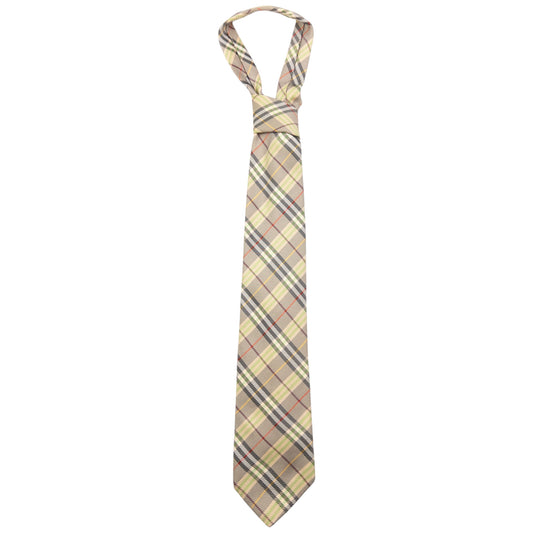 Vintage Burberry Nova Check Silk Tie