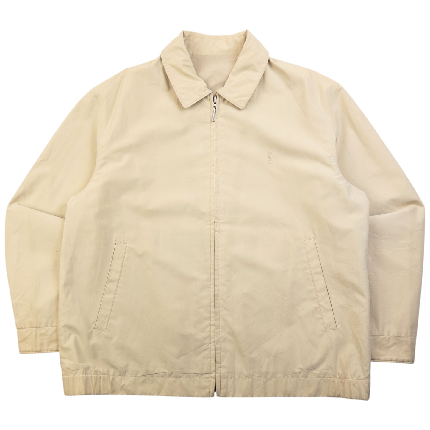 Vintage 90s YSL Yves Saint Laurent Reversible Harrington Jacket Size S