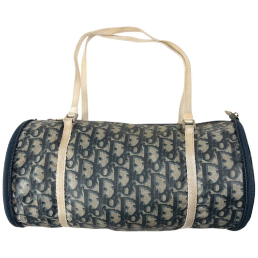 Vintage Dior Monogram Packable Barrel Shoulder Bag