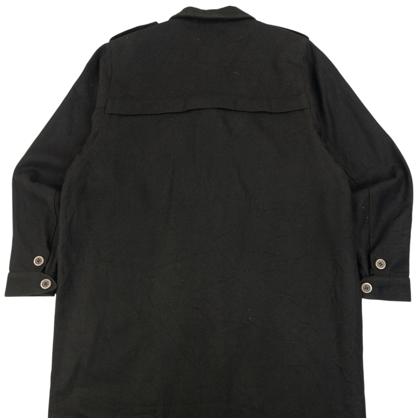 Vintage 2000s Yohji Yamamoto Half Button Longline Jacket Womens Size XL