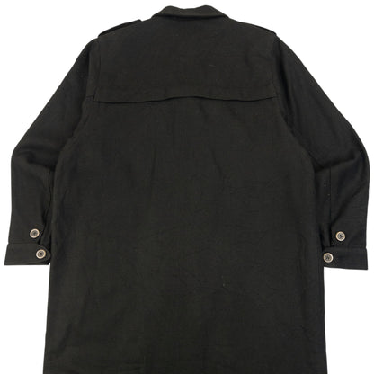 Vintage 2000s Yohji Yamamoto Half Button Longline Jacket Womens Size XL