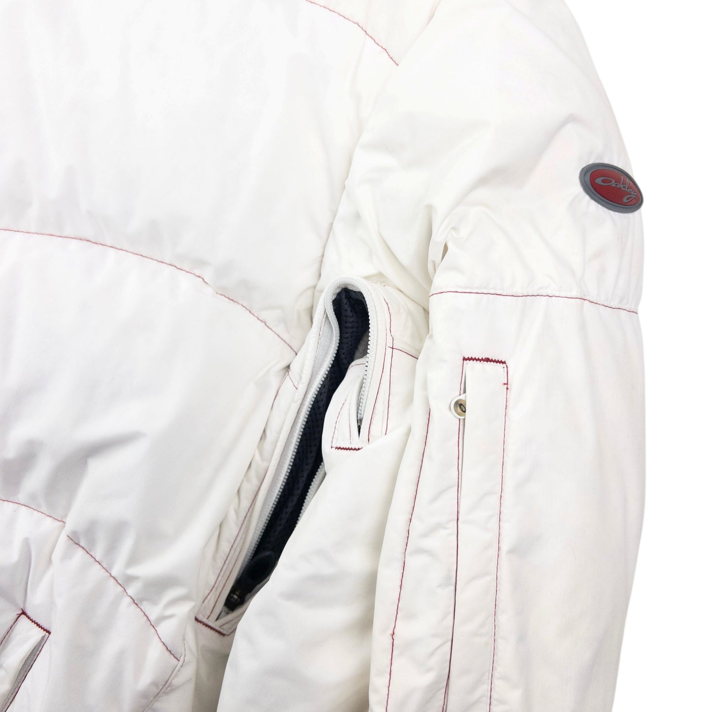 Vintage 90s Oakley Hydro Fuel Zip Up Puffer Snowboarding Jacket Size M