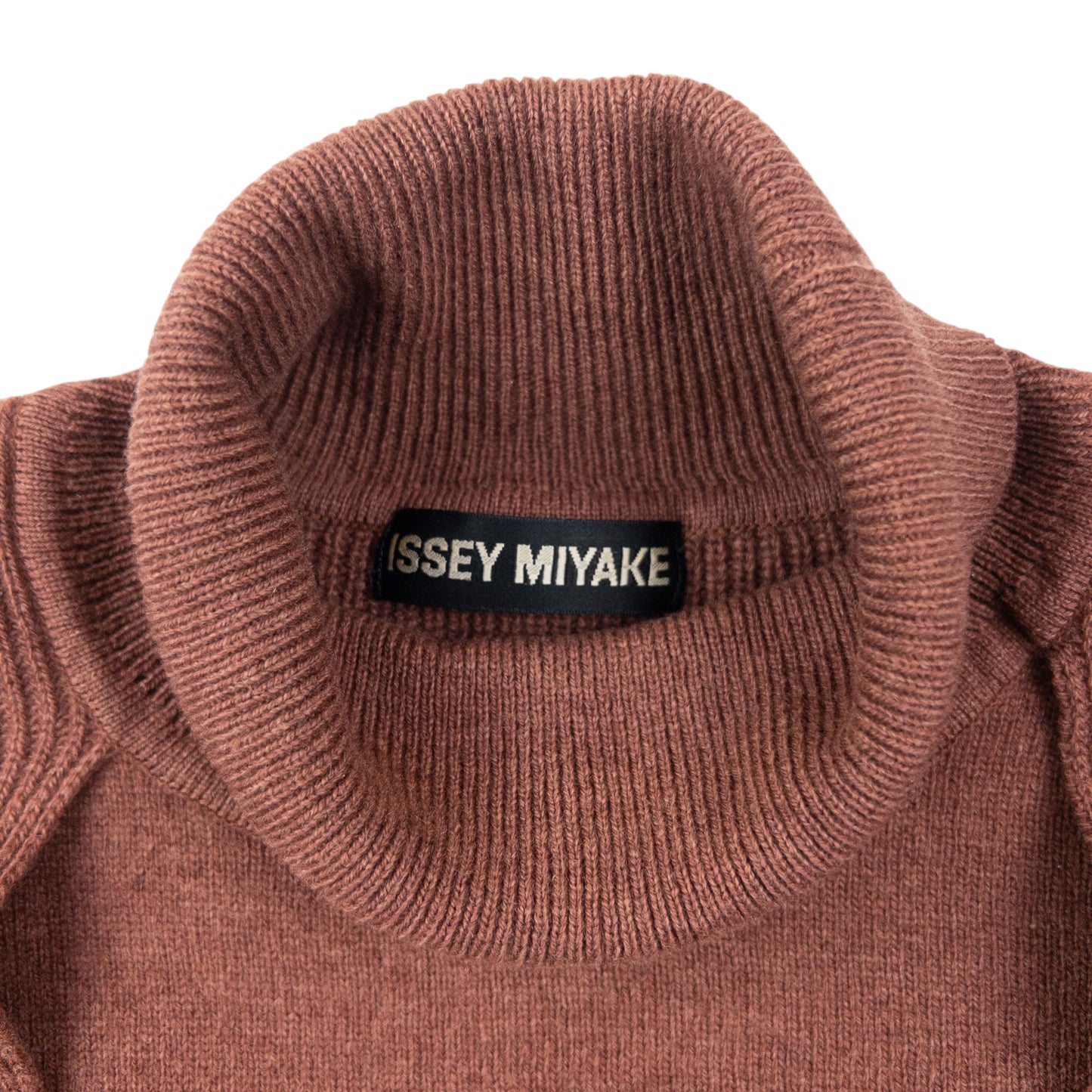 Vintage 2000s Issey Miyake Layered Turtleneck Wool Jumper Size M