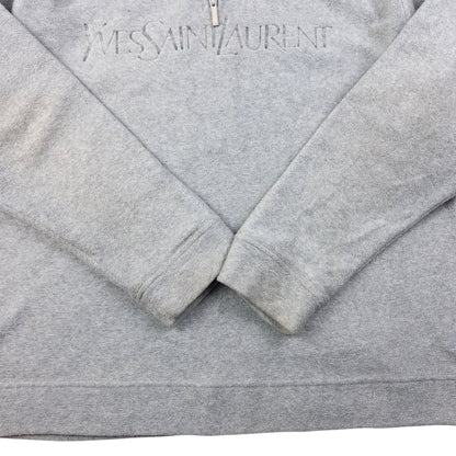 Vintage YSL Yves Saint Laurent Q Zip Fleece Sweatshirt Size L