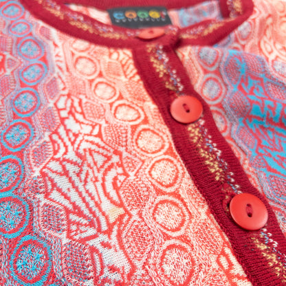 Vintage Coogi Mix Pattern Cardigan Size S