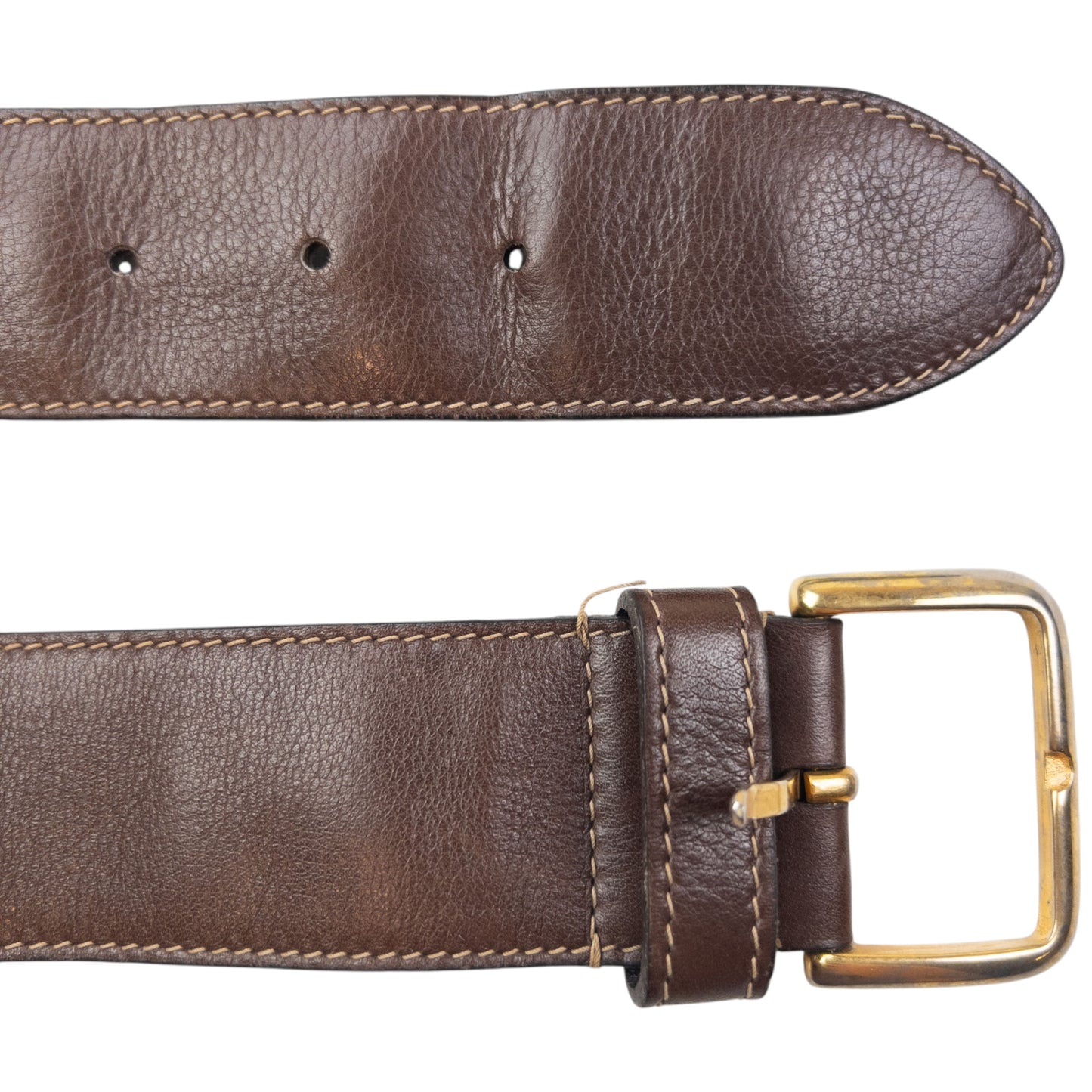 Vintage 90s Prada Studded Leather Belt Size M