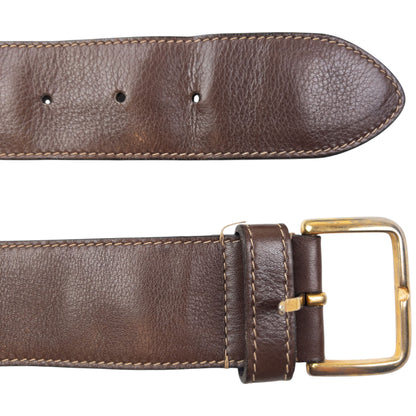 Vintage 90s Prada Studded Leather Belt Size M