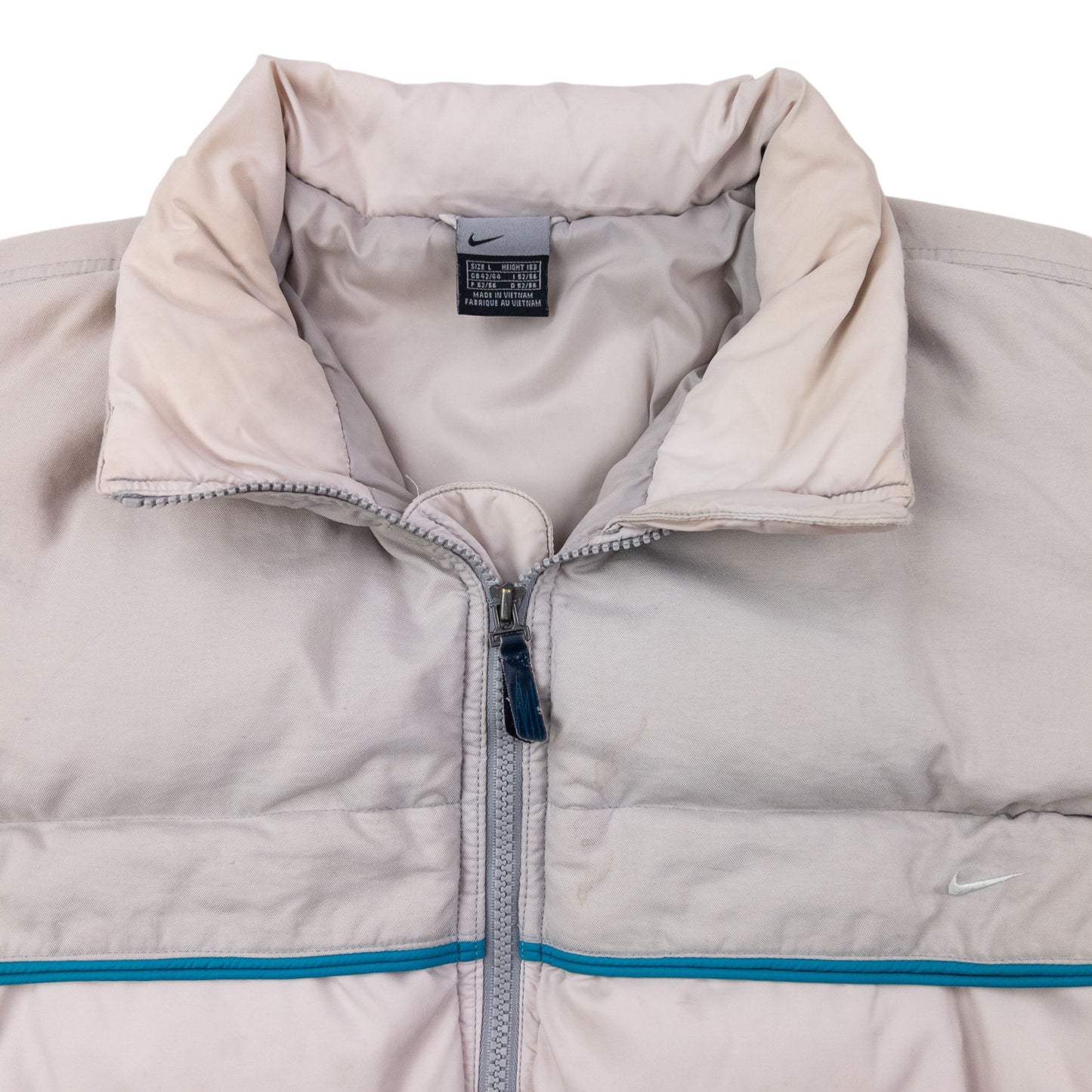 Vintage 2000s Nike Zip Up Puffer Jacket Size L