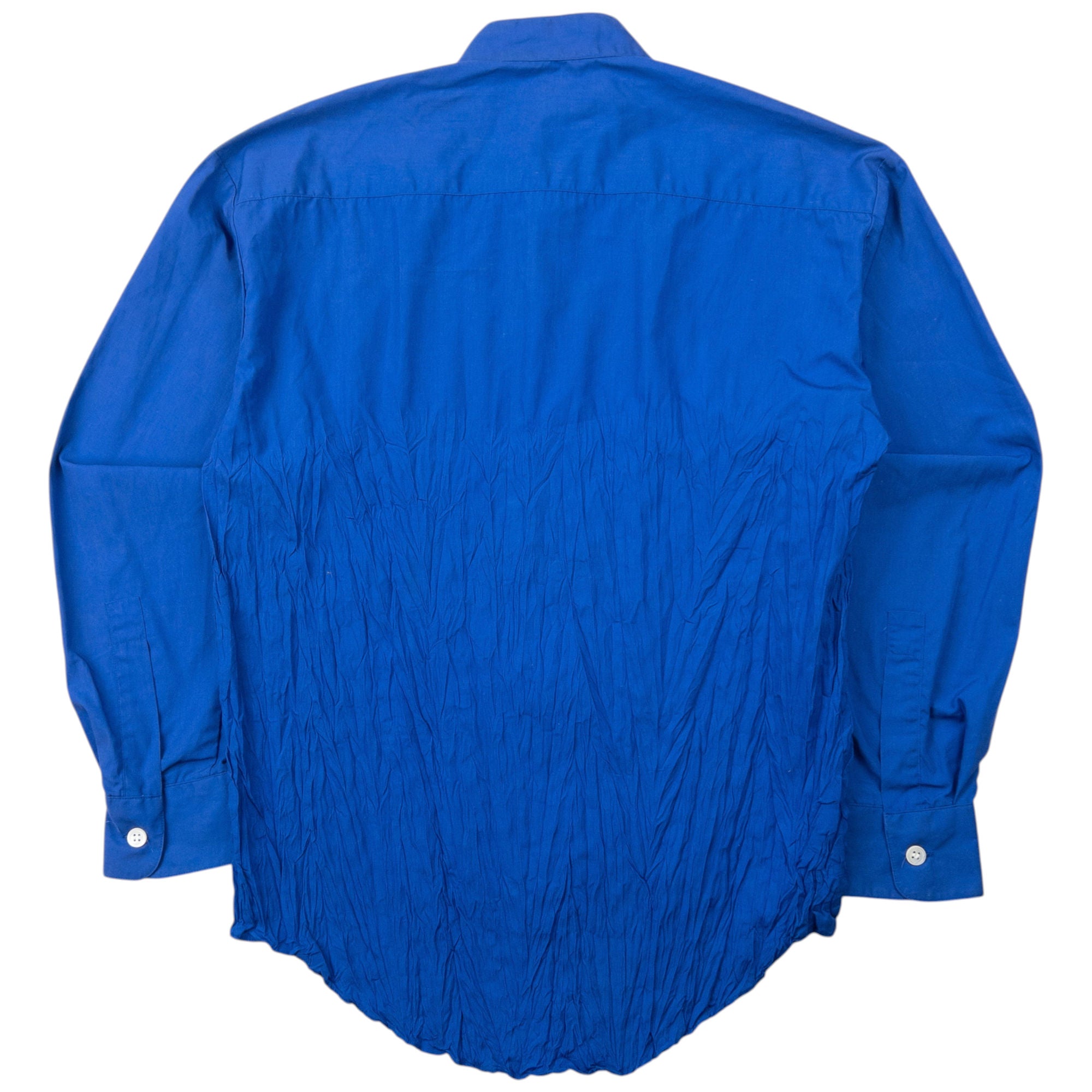 Vintage Issey Miyake Long Sleeve Button Up Crinkle Shirt Size S