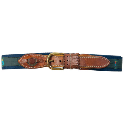 Vintage 80s Burberry Golf Print Belt Size L