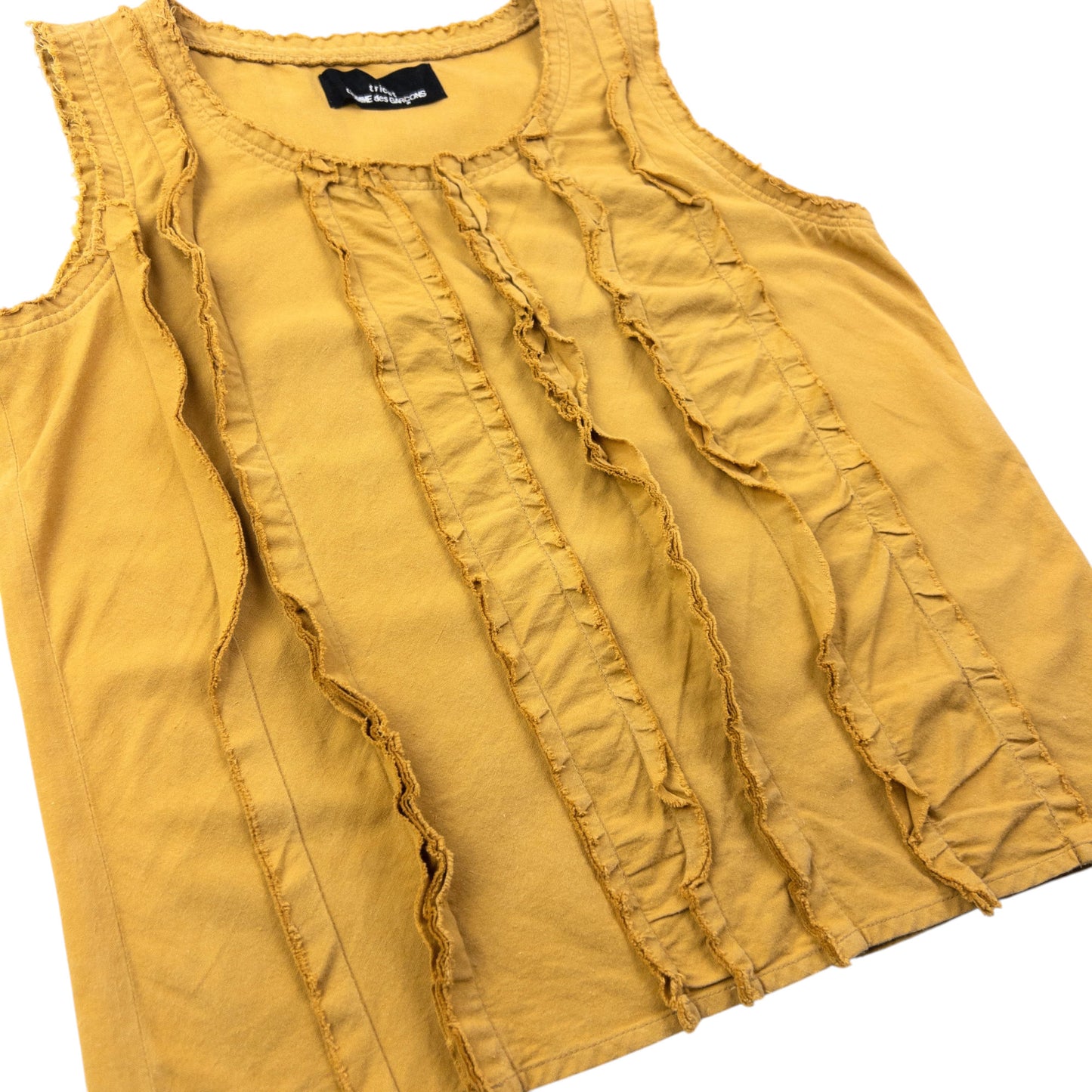 Vintage AW2000 Comme Des Garçons Tricot Ruffle Top Womens Size M