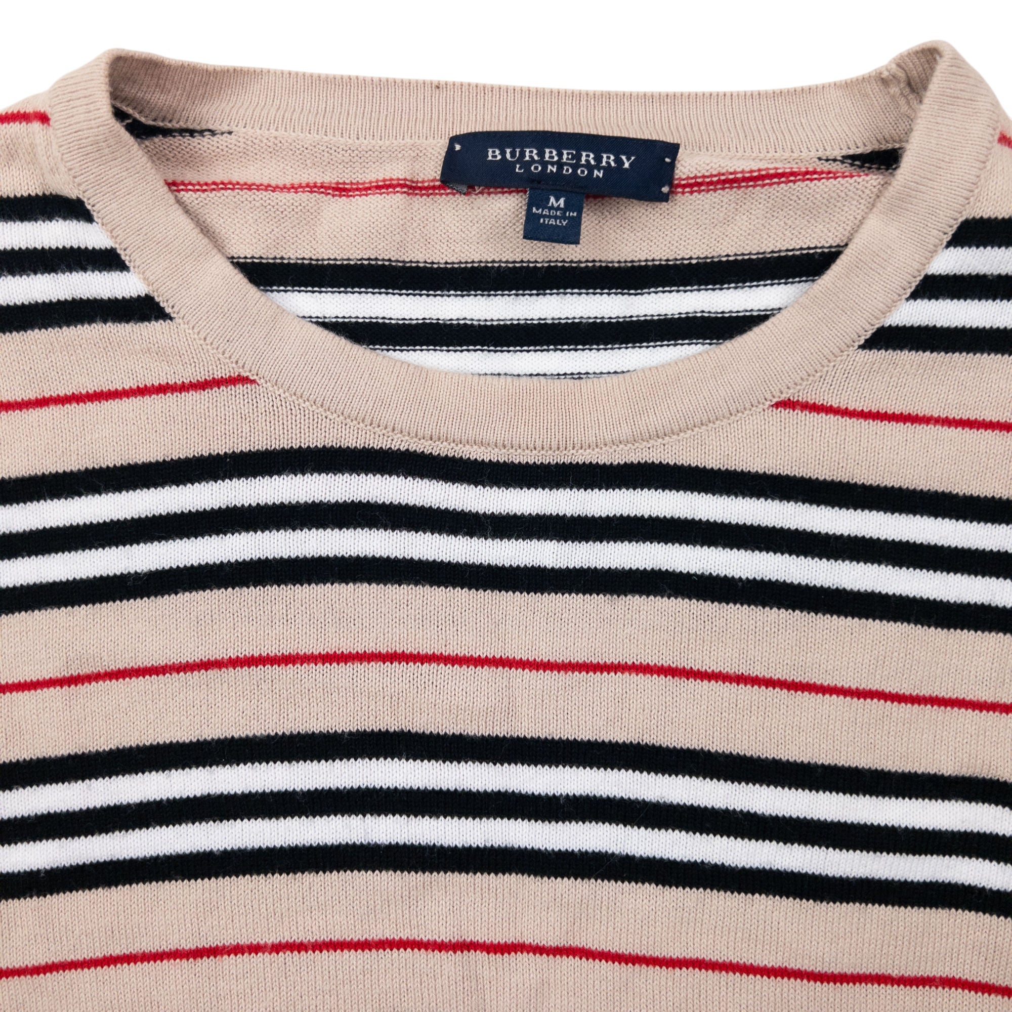 Vintage 2000s Burberry Nova Stripe Jumper Size S