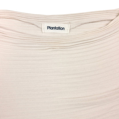 Vintage Plantation By Issey Miyake Ribbed Mock Neck T Shirt Size S