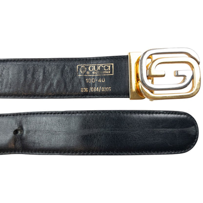 Vintage 80s Gucci Leather Belt Size XL
